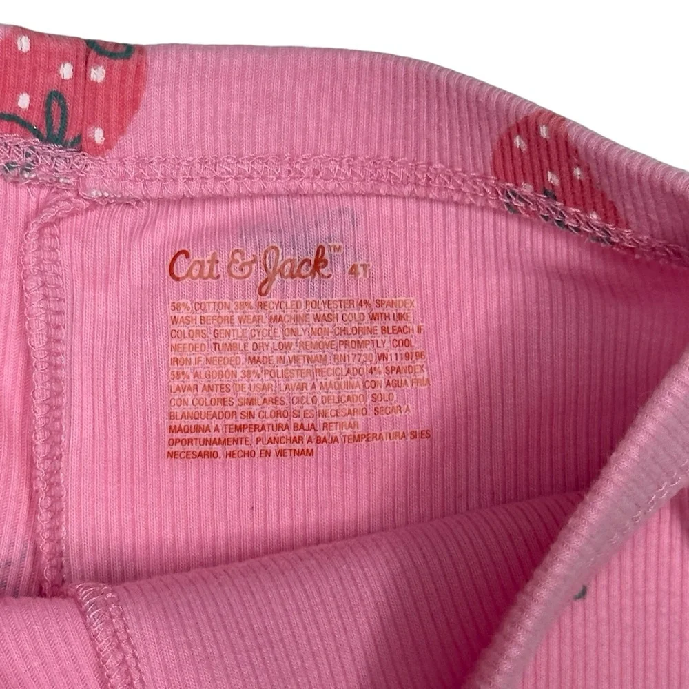 Cat & Jack Ribbed Strawberry Bike‎ Shorts